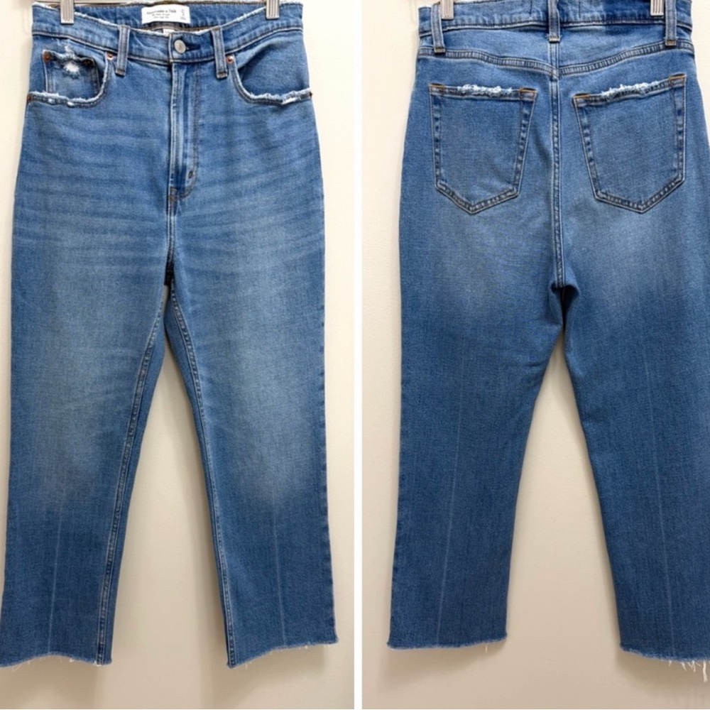 Abercrombie & Fitch Ankle Straight Ultra High Rise